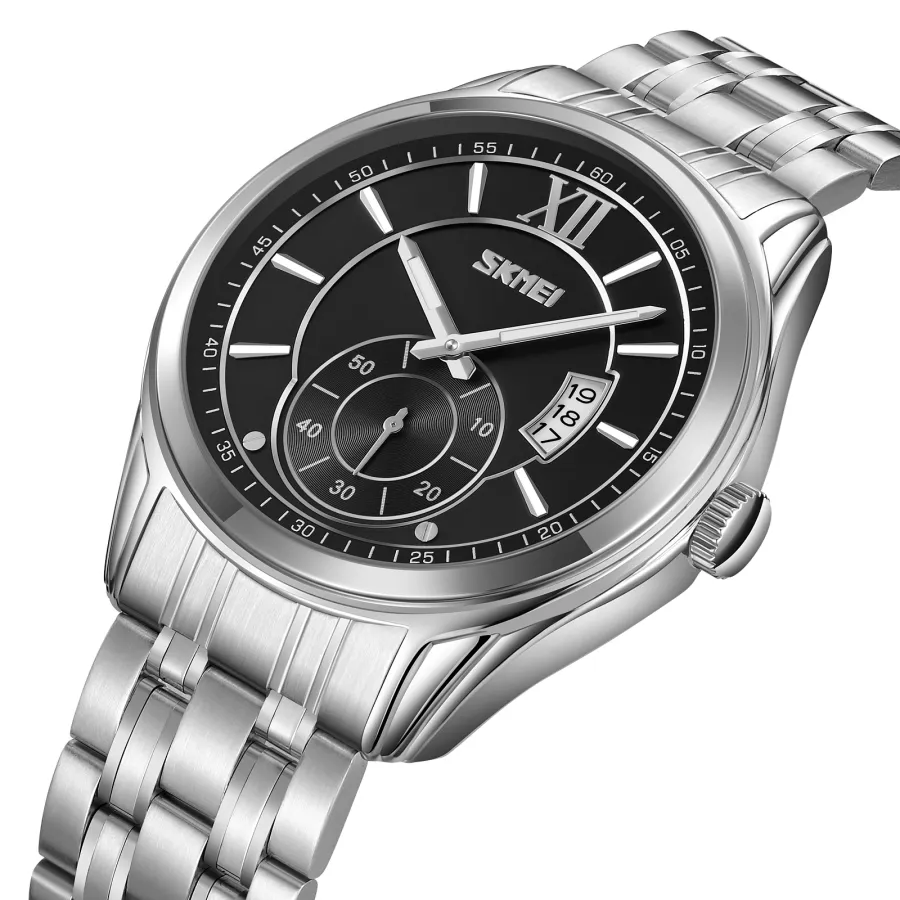 9319-55_900x SKMEI 9319 Silver Black Premium Man’s Watch - Image 1