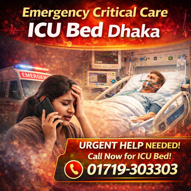 Emergency Critical Care ICU Bed Dhaka