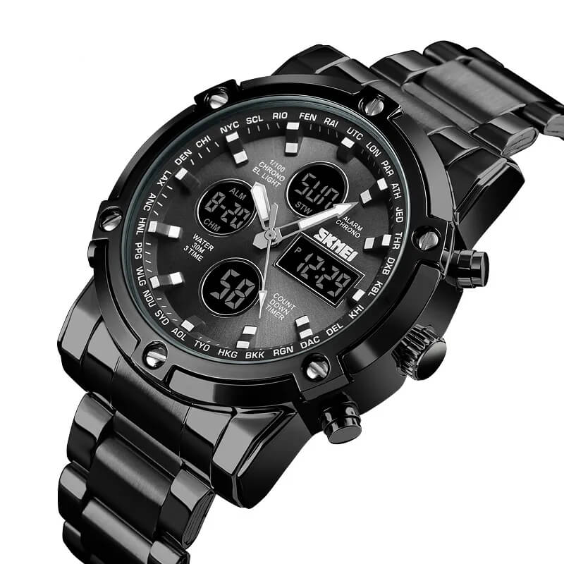 SKMEI 1389 WATCH Black Color Price