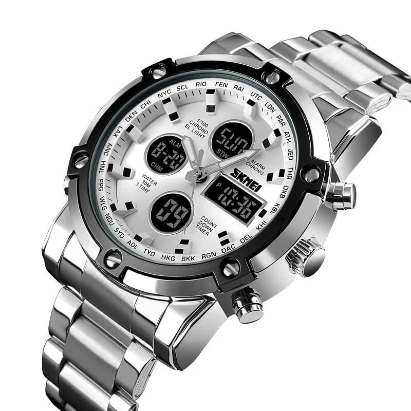 SKMEI 1389 WATCH Silver Color Price in BD