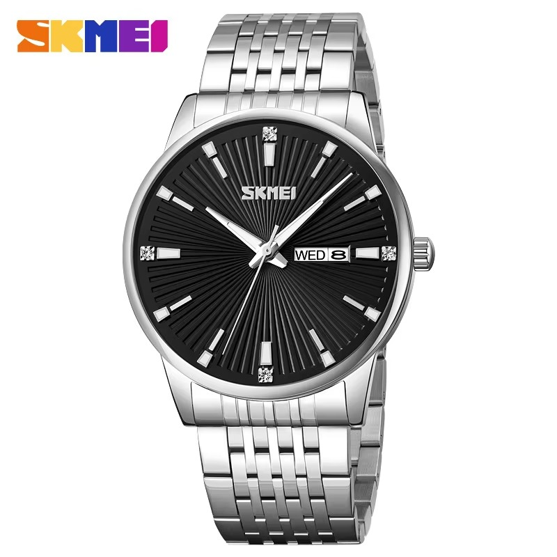 SKMEI 9323 Silver Black Mans Watch