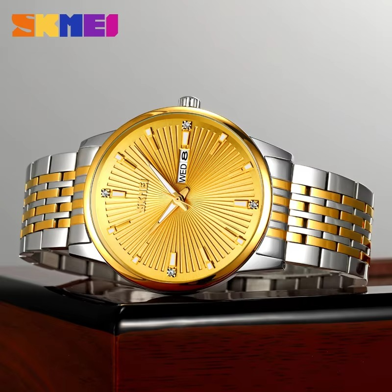 SKMEI 9323 Toton Golden Mans Watch