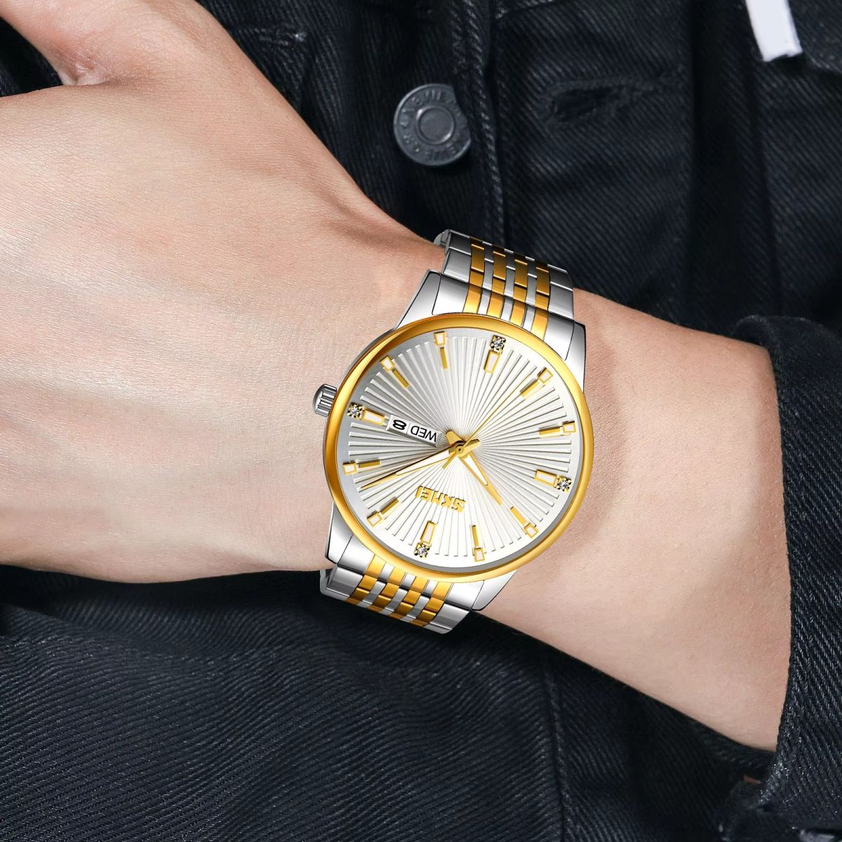 SKMEI 9323 Toton White Mans Watch