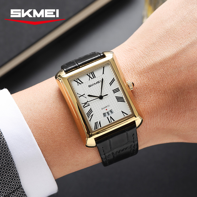 SKMEI 2575 Golden Black Mans Watch