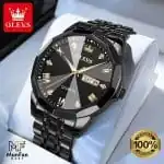 OLEVS 9931 Man's Premium Watch Full Black