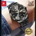 OLEVS 9931 Man's Premium Watch Full Black