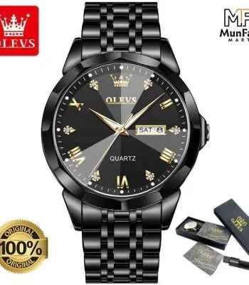 OLEVS 9931 Man's Premium Watch Full Black