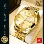 OLEVS 9931 Man's Premium Watch Full Golden