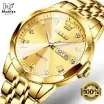 OLEVS 9931 Man's Premium Watch Full Golden