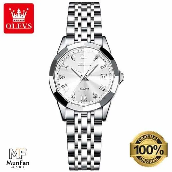 OLEVS 9931 Women's Premium Watch Full Silver