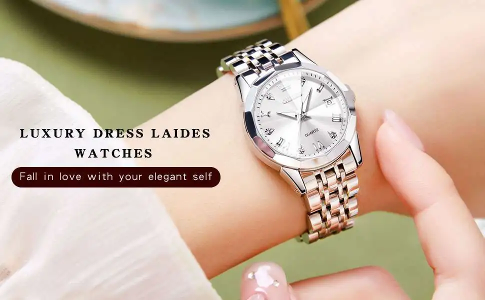 OLEVS 9931 Women's Premium Watch Full Silver