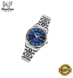 SKMEI 9268 Silver Blue Premium Luxury Womans Watch