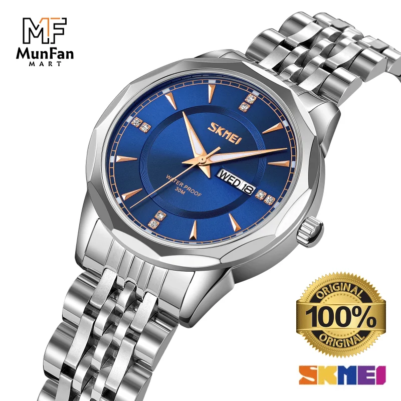 SKMEI 9264, 9268 Silver Blue Ladies womens Wrist watch